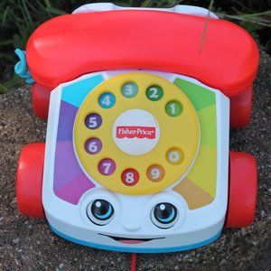 Fisher Price Vintage-Inspired Wheeled Toy Telephone
